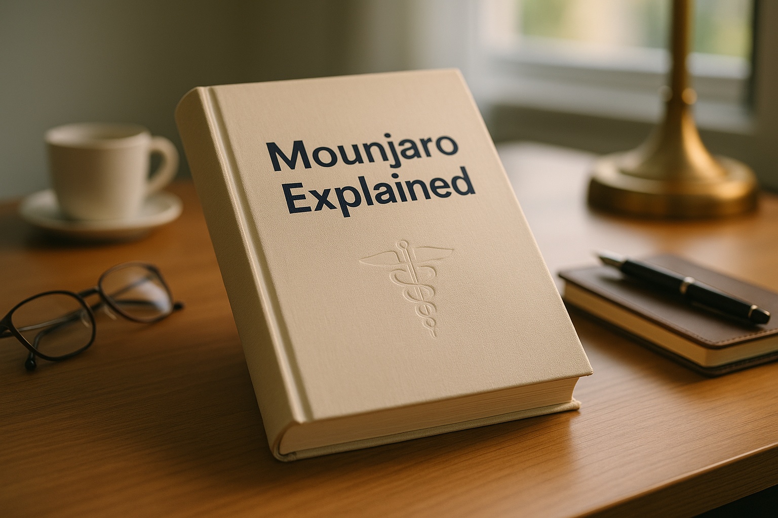 An open clinician's notebook on a warm wooden desk beside a stethoscope and soft morning light through a window.